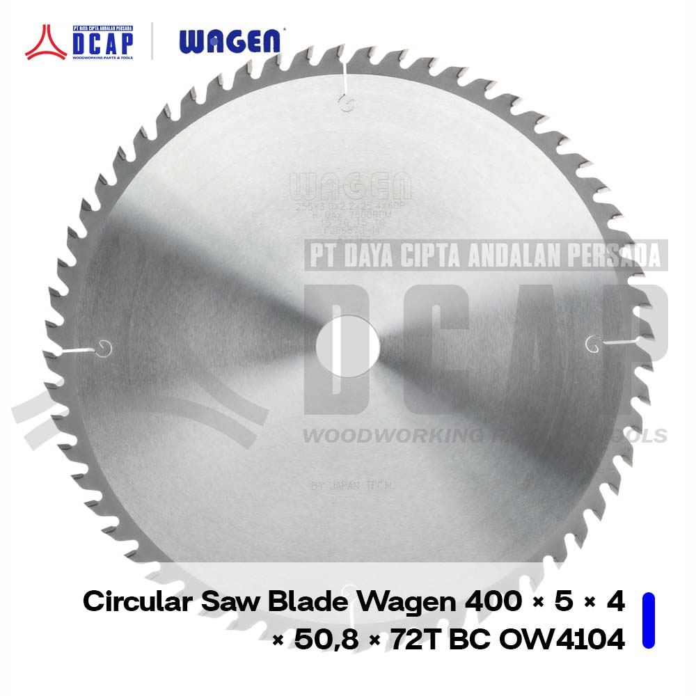 Circular Saw Blade Wagen 400 × 5 × 4 × 50.8 × 72T BC OW4104