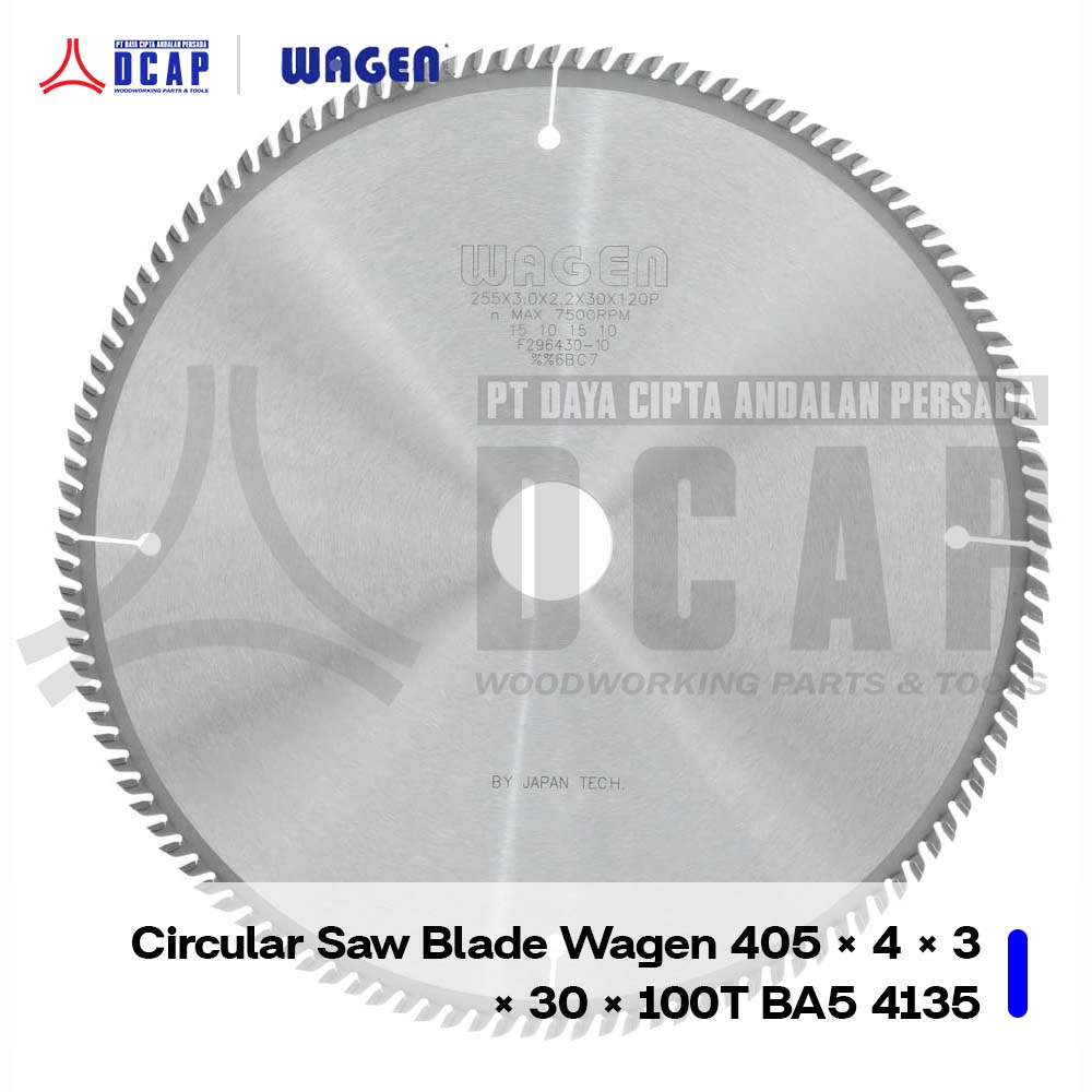 Circular Saw Blade Wagen 405 × 4 × 3 × 30 × 100T BA5 4135